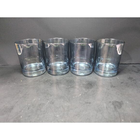 Libbey Ombre Blue Gray Glasses, Set Of 4, Vintage 12 Oz Barware,‎ Old Fashioned - Picture 3 of 9